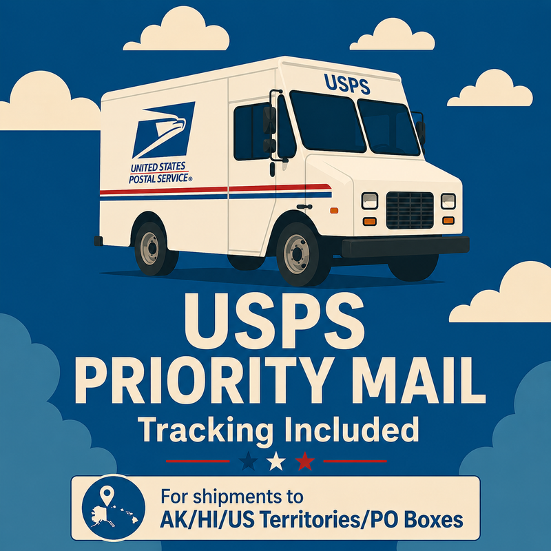 USPS Priority Mail Shipping Add-On (AK/HI/PO Boxes, and US Terrirories)