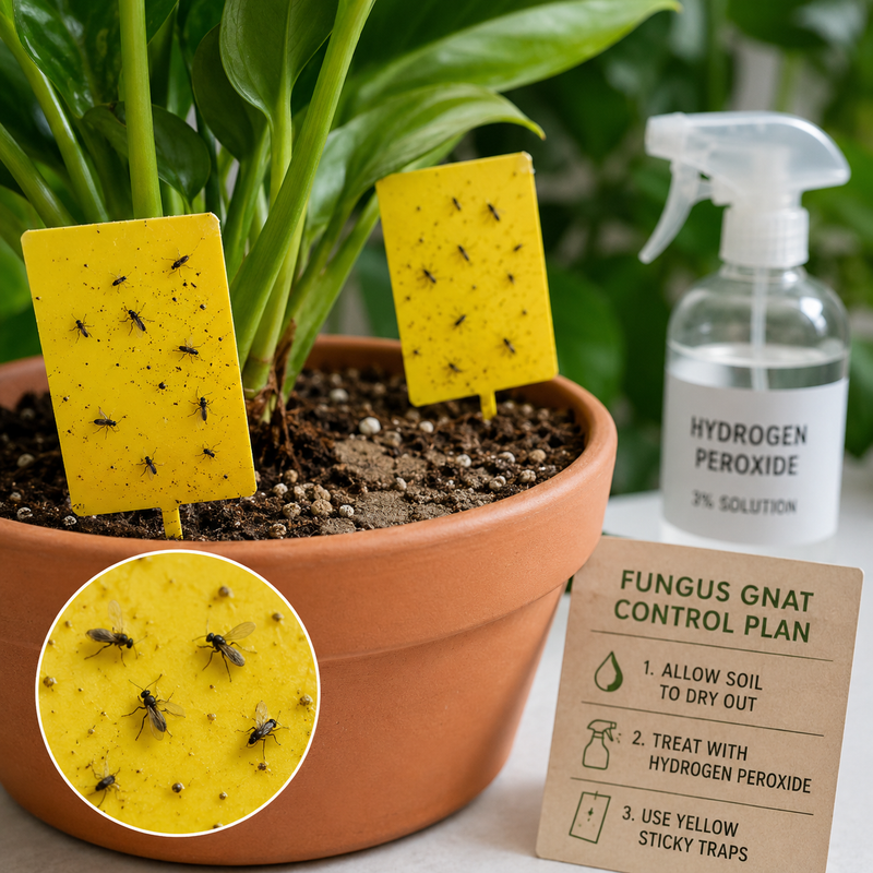 How to control and eliminate Fungus Gnats in your houseplants